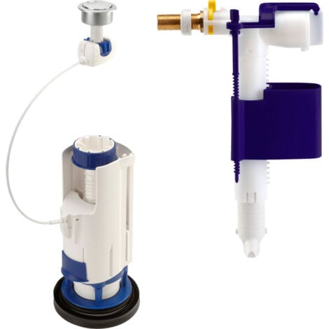 NF 3V102 Mecanismo WC - Kit compacto con v�lvula de flotador y �mbolo de doble volumen 3/6L