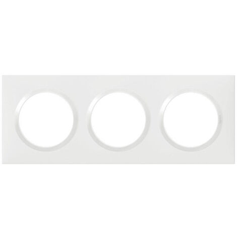 Placa de acabado dooxie 3 puestos acabado blanco