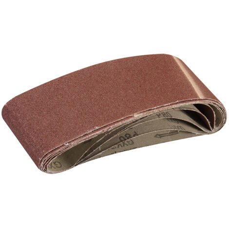 Bandas abrasivas, 75 x 533 mm - 5 piezas Grano 80
