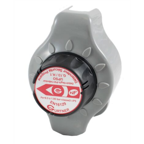 Regulador de seguridad de propano de baja presión Macho - Macho 20x150 1,3kg/h 37mbars