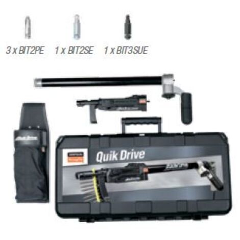 Herramienta para placas de yeso QDPRO51 Kit de extensión que incluye la herramienta QDPRO51, 1 extensión, 1 estuche y las puntas suministradas