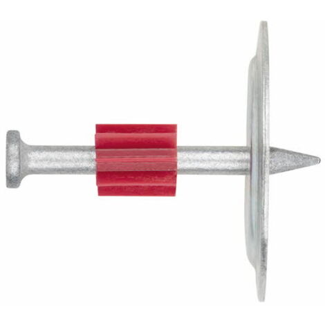 Clavos ranurados con arandela metálica de 36 mm para pistola FP08 3,8 x 37 - Caja de 100