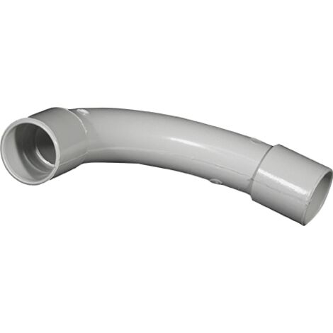Lote de codos de 90° con gran radio de curvatura IP41 gris para tubos IRL Ø20mm - Caja de 10