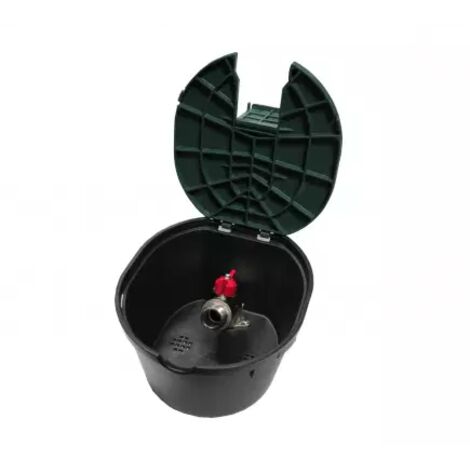 Boquilla de riego de caja de plástico con grifo 20x27