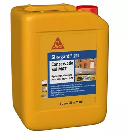 Sika – Protección hidrofugante y oleofugante para suelos – Bidón de 5 litros – Ideal para hormigón y cerámica (1/2)
