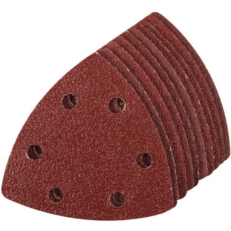 Hojas abrasivas triangulares de velcro, 90 mm - 10 unidades, grano 60
