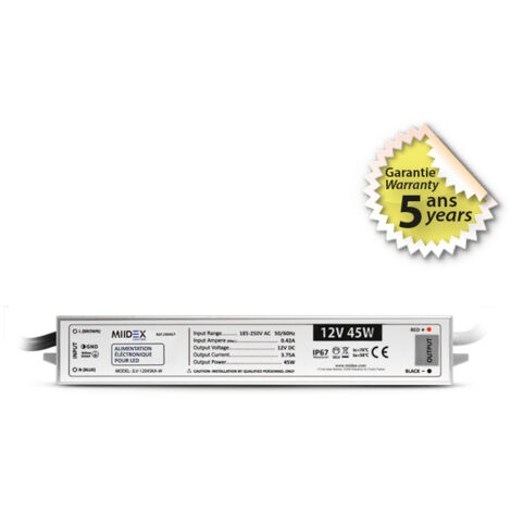 Alimentación electrónica para LED 40-45W 45W 12V DC 3,75A
