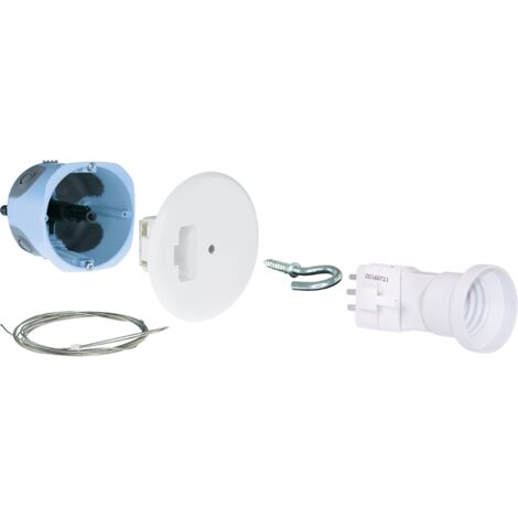 Caja de puntos centrales DCL con Filín de 2 m y amarre - Ø67/68 mm - Sistema de amarre Air'métic en eje - Casquillo E27