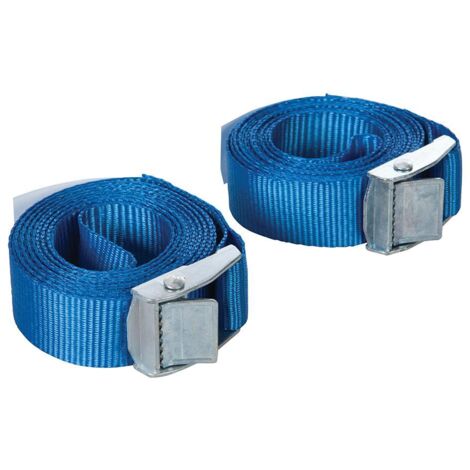 Correas de amarre con hebilla, 2,5 m x 25 mm, 2 pzas 2,5 m x 25 mm