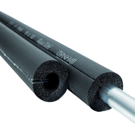 Manga aislante con abertura adhesiva de doble cara - espesor 13 mm - largo 2 m Ø27