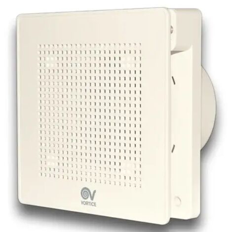 Evo - Extractor intermitente de diseño y silencioso de bajo consumo Blanco - Temporizador de presencia - Ø100