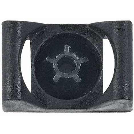 Caja de 100 - Base para abrazadera de sujeción - Instalación con pistola de gas - Nylon negro