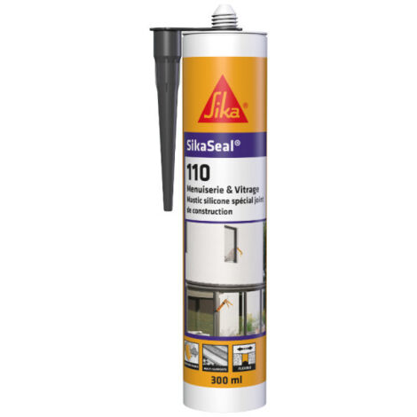 Sikaseal 110 Carpinter�a y Acristalamiento - Cartucho 300 ml Gris antracita