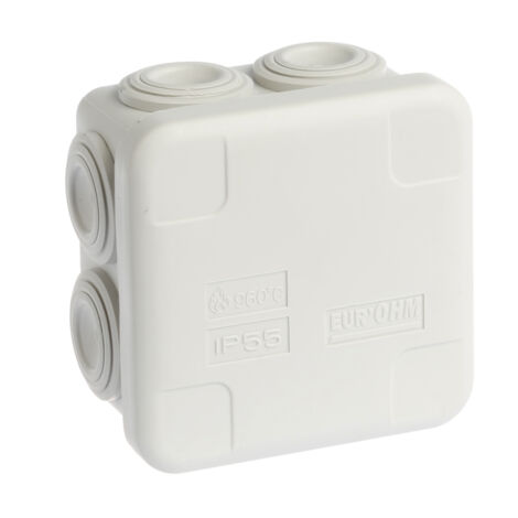 Caja de derivación cuadrada enchufable estanca - 7 entradas - IP55 - SUM'OHM 60x60x40
