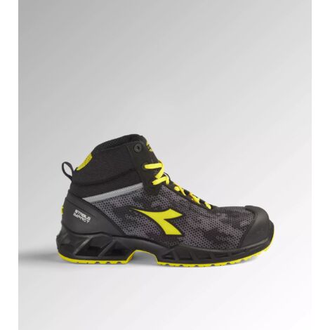 Zapatos de seguridad altos SHARK STABLE IMPACT S3S FO SR SC ESD - Negro/Gris/Amarillo 48 (1/5)