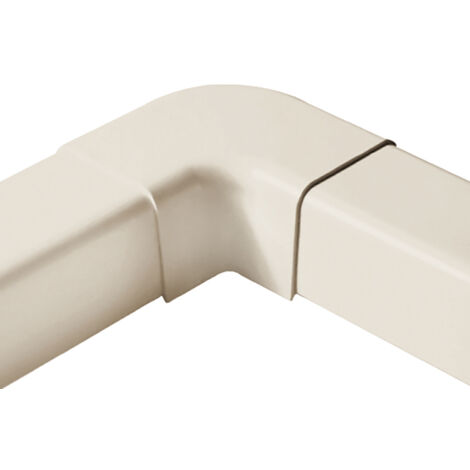 Codo de 90° plano para canaleta Blanca - 80x60