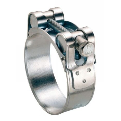 Collarín de apriete con pasadores - Para tubo grueso y armado - Acero galvanizado 149-161 - Unidad