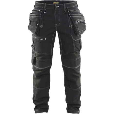 Pantalón de trabajo X1900 artesano stretch 2D 1990 - Negro M - ES(44) - SE(C50) - Normas