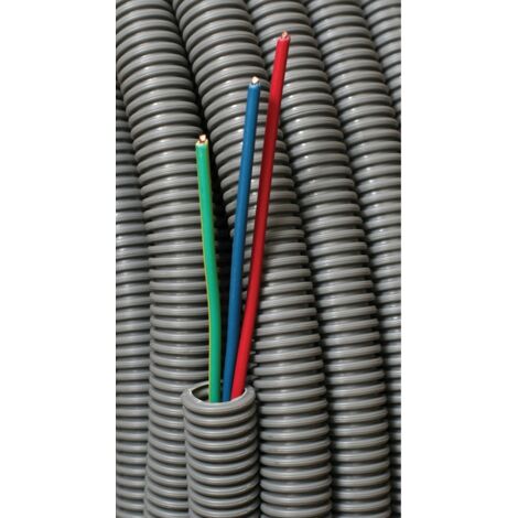 Conducto eléctrico prefabricado ICT Ø20 - 3x2.5² - Longitud de 100m Azul - Rojo - Verde/Amarillo