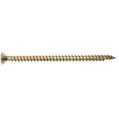 Estructura de vis con cabeza avellanada - Rosca total - Acero galvanizado amarillo - Torx 8X160 mm - T40 - Caja de 50