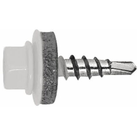 Vis autoperceuse acier-madera RAL 9010 - Blanco 4,8 x 35 P14 9010 - Caja de 250