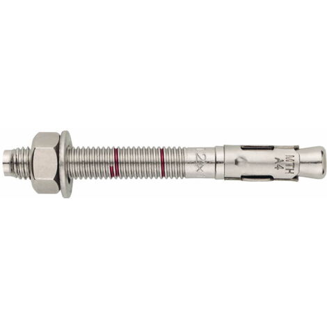 Anclaje macho de carga pesada para concreto no fisurado - Varilla de acero inoxidable A4 - Tuerca de acero inoxidable A4 - Homologado ATE Opción 7 M8 x 50 Ø8 - Caja de 100