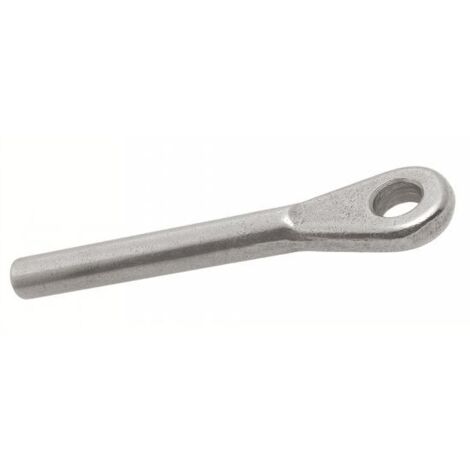 Terminal de ojo para crimpado - Acero inoxidable A4 ØCable 3mm - Caja de 10