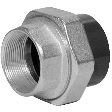 Unión de hierro - PVC a presión recto hembra roscada Hembra para pegar 50X60 - 63