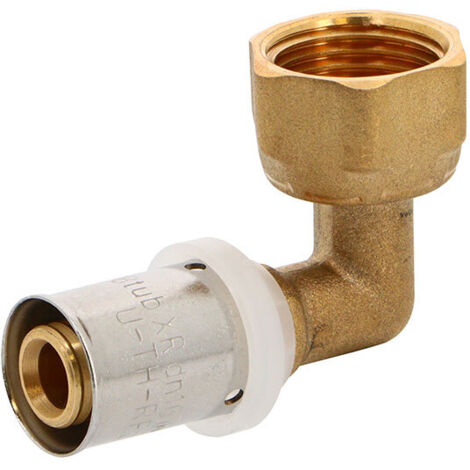 Codo tuerca giratoria XR Multicapa para prensar TH-H-U-RFz 15x21 - Ø16