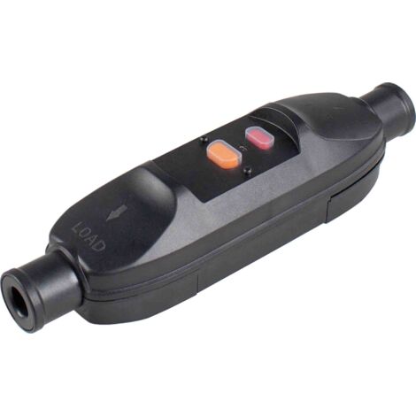 Interruptor diferencial para cables y extensiones 16A/IP55 Capacidad de conexión 2.5 mm²/30mA