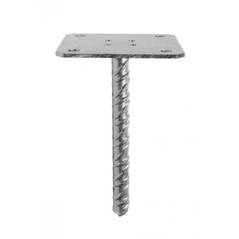 Base de poste simple placa PPSP 130x130mm - esp 4mm