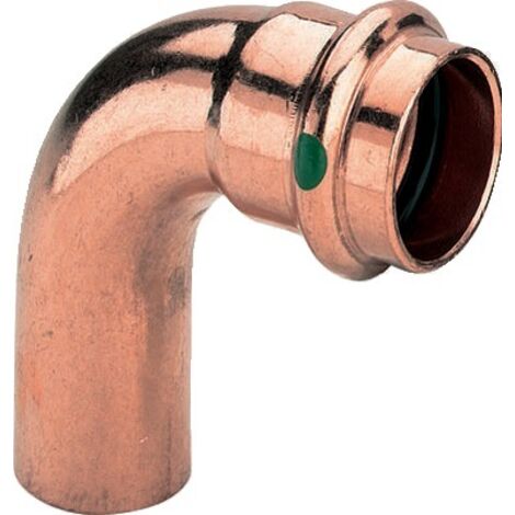 Codo de cobre para crimpado de 90° - Macho Hembra ø54