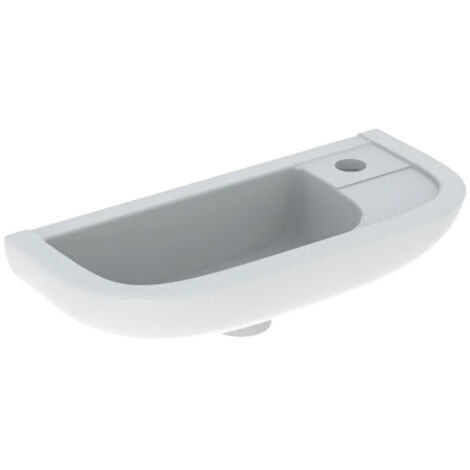 Lavabo mural de cerámica 50 cm x 23 cm Geberit Linéa compact