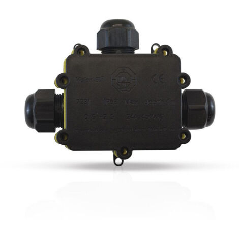 Caja de derivación impermeable 3 entradas IP68