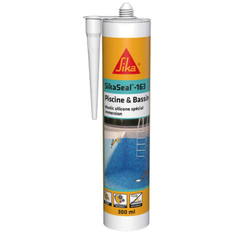 Masilla de silicona SIKA Sikaseal - 163 Piscine &amp Bassin - Blanco - 300ml