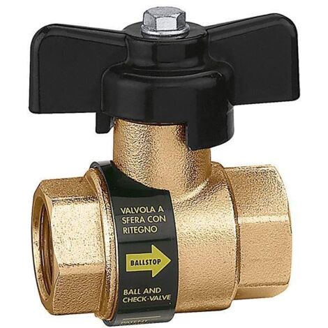 BALLSTOP - Válvula de bola con válvula de retención incorporada Caleffi 3230 1/2"