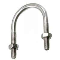 Soporte roscado para tubo ISO con tuercas - Acero Zn Ø49 mm - Caja de 10