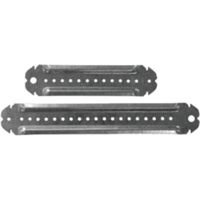 Caja de 50 colgadores de acero galvanizado - fijaci�n al techo y al cart�n yeso - para listones de enrasar F45 y F47 Longitud 200mm