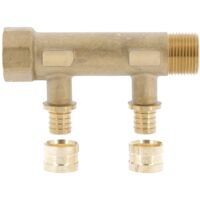 COLECTOR COMPOSABLE MF 3/4" SERTIGLISS - ALCANCE PLANO Ø12mm 2 SALIDAS