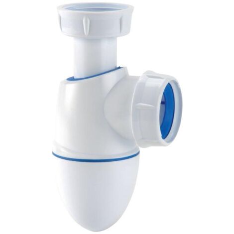 Sifone per lavello Easyphon bi-iniezione regolabile in PVC Ø40