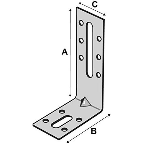 Angolare di fissaggio rinforzato EFIXR 50x54mm - spessore 2mm