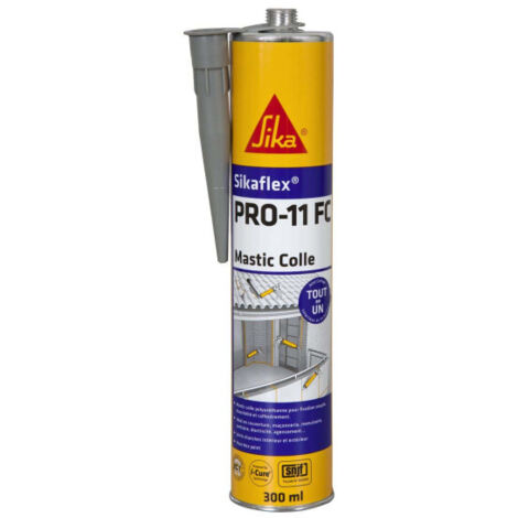 Mastice adesivo poliuretanico multiuso Sikaflex Pro 11FC - Cartuccia da 300 ml Grigio cemento