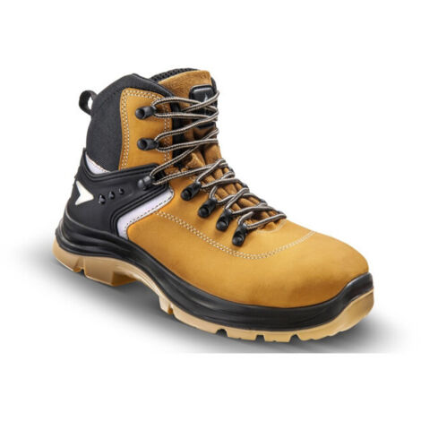 Scarpe di sicurezza alte MAKAN S3L SR Camel/Nero 45 (1/2)