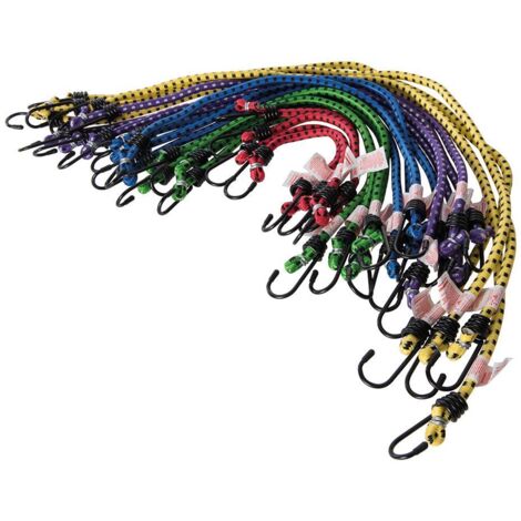 Silverline 759497 Corde Elastiche 20 Pezzi, Multicolore