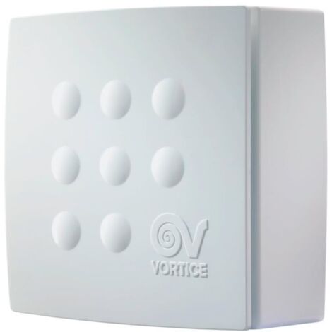 Aspiratore Centrifugo da Condotto Vortice Quadro Micro 80 - Bianco