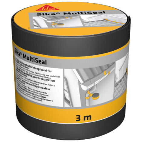 Sika Multiseal - Nastro sigillante bituminoso Rotolo da 3m x 100mm - Grigio
