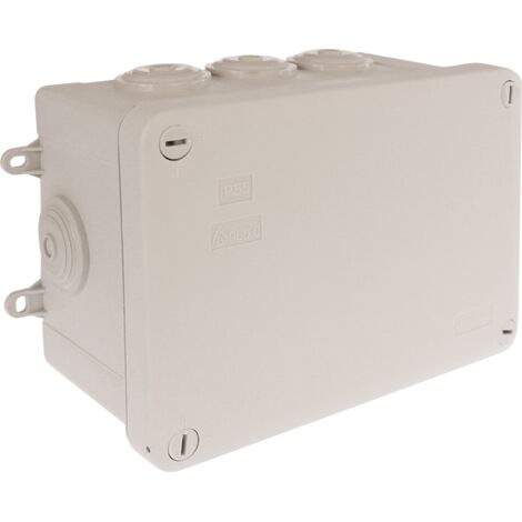 scatola di derivazione stagna super-ecologica 650°C - IP55 - SUM'OHM 155x110x80 - 8 ingressi
