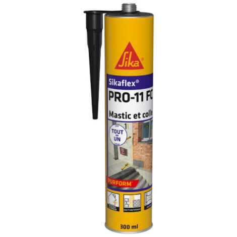 Mastice adesivo poliuretanico multiuso Sikaflex Pro 11FC - Cartuccia da 300ml Nero