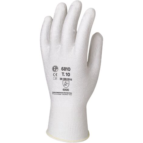 SBS, 12 paia di guanti da lavoro, colore nero, in nylon, ideali per montaggio