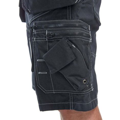 Pantaloni Da Lavoro In Tessuto Stretch 4D Nero/rosso - Blåkläder - Foto 8